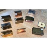 A selection of trench art matchbooks; similar vestas.