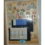 A small collection of embossed lettercard stamps, airmail issues; etc.