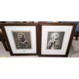 Two oak framed German religious prints of St Peter and St Paul