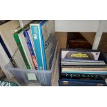 A selection of vintage board games; a selection of LP records in case, 1960's/70's pop