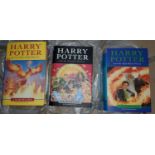 Harry Potter:  3 x 1st editions Order of the Phoenix 2003; Half-blood Prince, 2005; Deathly