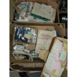 A quantity of printed ephemera and stamps
