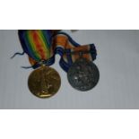 WWI:  pair of medals to 77484 Pte F Austin, L'pool R