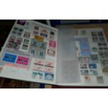 An album of European stamps.