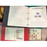 A large selection of stamps in albums.