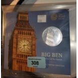 GB:  £100 Big Ben coin 2015, fine silver