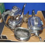 An EPNS 4 piece Georgian style tea service