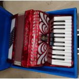 A 48 base piano accordion by Galotta, cased