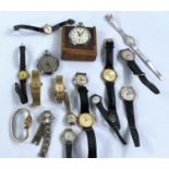 A selection of various watches, gents wrist watches & pocket watches etc.
