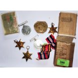 Five various WWII war medals