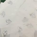 Cosgrove Hall Productions selection of Danger Mouse production pencil sketches