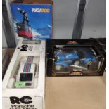 A Lehmann Rigi 900 Cable Car, in original box; a Burago diecast Bugatti Type 59; an RC Porsche 935