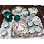 A Noritake style part coffee service, Danish Art Pottery etc