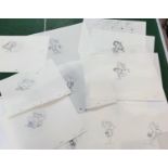 Cosgrove Hall Productions a selection of Danger Mouse production pencil sketches and a photocopy