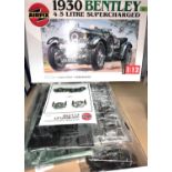 An Airfix 1930 Bentley 4.5 litre Supercharged model series 20, 1:12, in mainly sealed original box