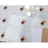 A Cartwyn Cymru Productions painted animation cells beginning of sequence of Toucan Tecs - Zippi