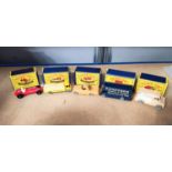 Five originally boxed Matchbox Moko Lesney diecast vehicles No.29, No.46, No.50,No.51 and No.52