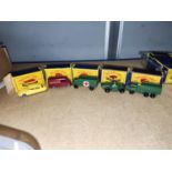 Five originally boxed Matchbox Moko Lesney diecast vehicles No.61, No.62, No.63, No.66 and No.69