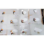 A Cartwyn Cymru Productions painted animation cell form Toucan Tecs - Zippi taking large white sheet