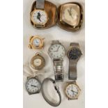 A selection of ladies and gents wristwatches