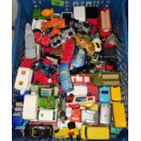 A selection of Matchbox and other diecast vehicles.