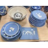 Limited Edition Wedgwood plaque and a selection of commemorative and American Wedgwood plates,