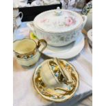 A Royal Stafford floral pattern dinner and tea service, approx. 36 pieces; a 1930's Royal Albert