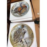 12 originally boxed Water Birds of the World, Franklin Mint Collectors plates