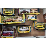 A selection of vintage Corgi boxed car sets of cars including Pony Club 47, GSZ4, 470 etc