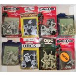 Eight 1980's and later Games Workshop Citadel Miniatures for Warhammer Fantasy metal figures in