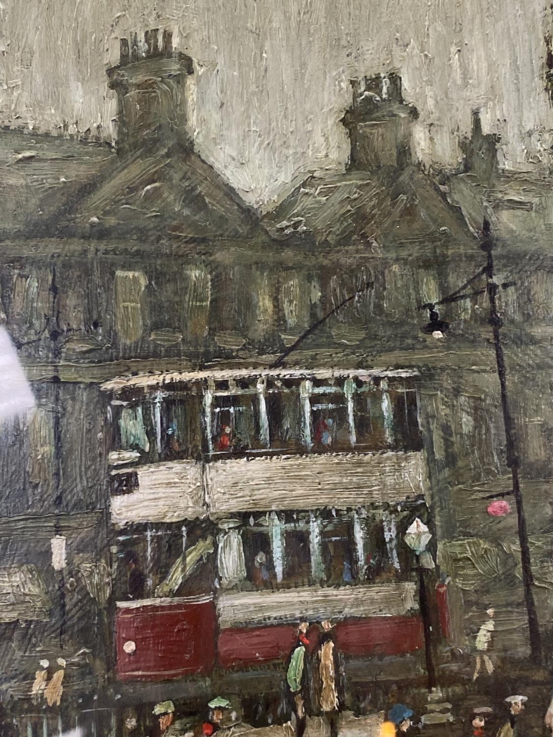 ARTHUR DELANEY (1927-1987) "Albert Square" oil, 40cm x 48cm framed and glazed - Image 7 of 7