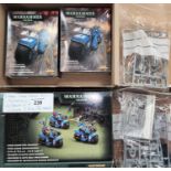Games Workshop Citadel Miniatures for Warhammer 40,000 - plastic, 3 boxed Space Marine bikes on