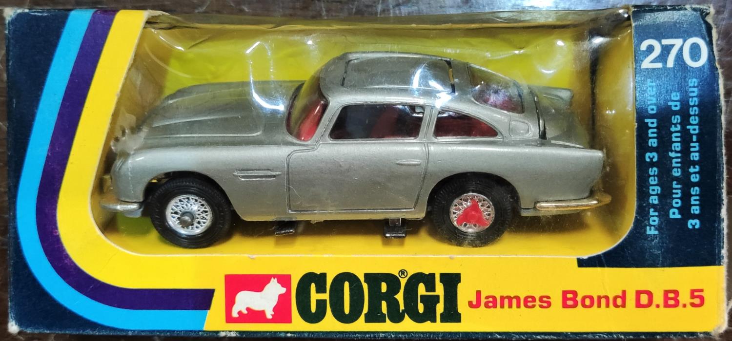 A vintage Corgi James Bond D.B.S No 270 diecast vehicle in box (one flap ripped away)