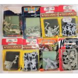 Seven 1980's and later Games Workshop Citadel Miniatures six for Warhammer Fantasy blister pack