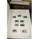 GB:  a collection of QEII stamps in album; another album containing European issues