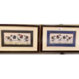 Indo Persian School:  Elephants in a parade, pair of watercolours, 19 x 35 cm, framed and glazed