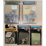 Five vintage Games Workshop Citadel Miniatures Warhammer 40,000 sets metal three inside original