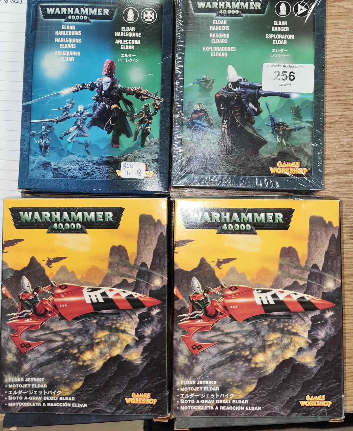 Games Workshop Citadel Miniatures for Warhammer 40,000 - a bx of 6 Eldar Harlequins and a sealed box