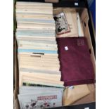 A collection of pre-war cigarette cards in albums:  cricketers; RAF; aeroplanes; etc.