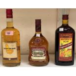 A 70 cl bottle of Appleton" rum; a 70 cl bottle of "Mount Gay" rum; a 70 cl bottle of "Myers" rum
