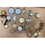 A quantity of ladies pendant and other watches