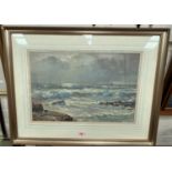 A.WILDE PARSONS, watercolour and bodycolour, coastal scene with distant vessels, signed and dated
