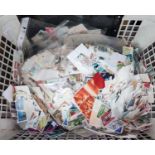 A quantity of unsorted loose stamps