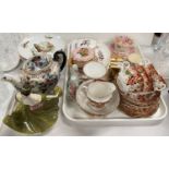 A selection of china including Royal Doulton figure "Lynne", Royal Albert cup and saucer Serena, tea