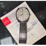 A 1970's Omega Seamaster Cosmic wristwatch, the dial with batons and numerals,