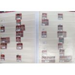 A collection of GD 1d red plate numbers in stock book