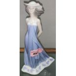 A Lladro figure 'Susan' 5644, girl in floral bonnet and evening dress, height 21 cm