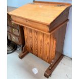 A Victorian schoolmaster's pitch pine desk