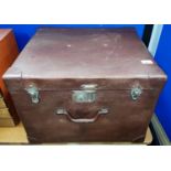 Vintage steam travel trunk