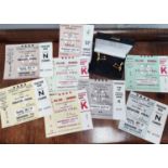 A set of 1966 World Cup tickets unused for semi-final, quarter final, 4 Eigth final tickets, a